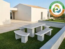 CONJUNTO MESA Y BANCOS LIVINSTON PULIDO
