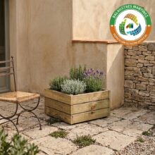 jardinera de madera de pino tratada EKO