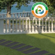 sendero para jardin pizarra