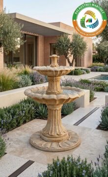 fuente de jardin romantica mediana