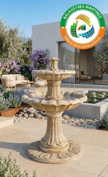 fuente de jardin pequeña modelo romantica