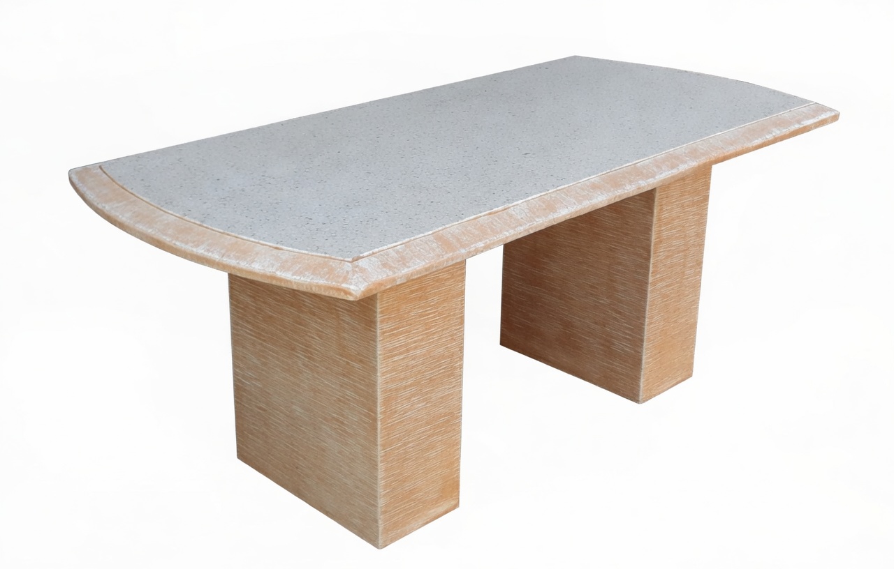 Mesa de jardín de gran formato modelo Status Pulido.