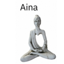 Estatua decorativa Aina figura meditacion piedra artificial jardin 50x61x31 cm 25 kg.
