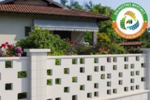Bloque modular Pilar Rigato disponible en colores blanco beige y gris.